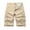 Khaki, variant on Kmdttou Men's Shorts Casual Multi Pocket Fashionable Casual Workwear Shorts (Regular and Big & Tall Sizes)