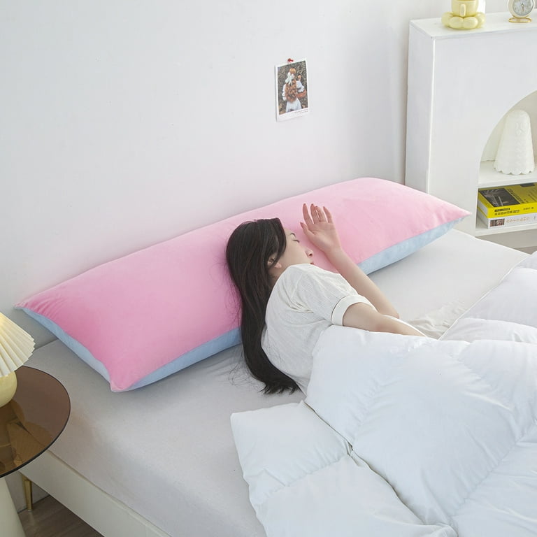 Body Pillow for Adults Body Pillows for Adults Sleeping Long Pillow for Bed Big Large Firm Full Body Pillow for Side Sleeper with Velvet Cover