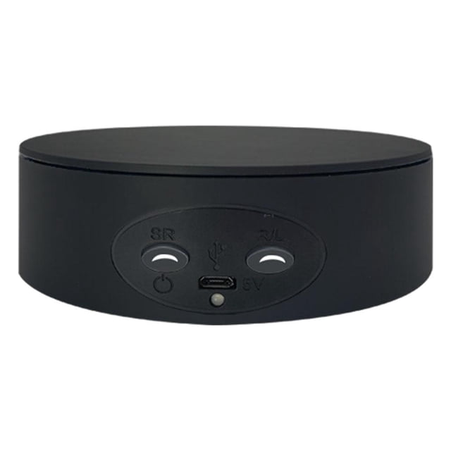 Pantalla giratoria eléctrica giratoria estable con pilas automática Vasos Negro Zulema Pantalla giradiscos