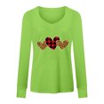 thumbnail image 4 of DPTALR Blouse Décontractée Imprimée à Manches Longues Col en V pour Femmes, 4 of 5