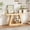 Natural, variant on GOCAPTAIN 55" Farmhouse Console Table, 2-Tier Wooden Narrow Sofa Table for Living Room, Hallway, Entryway, Brown