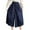 Blue A, variant on Women Summer High Waisted Cotton Palazzo Pants Women's Elastic Waist Solid Cotton Hemp Pant Dress Casual Lantern Pants Capris Khaki A Free Size