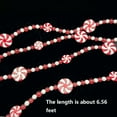 thumbnail image 3 of Home Decoration Christmas Candy String Colored Beads Rainbow Beads Rattan Christmas Tree Decoration Red And White Thread String., 3 of 4