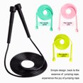 thumbnail image 3 of Jump Rope Gym Fitness Handle Equipment Gym Exercising Adjustable Workout Training Speed Skipping Equipment Portable School Professional Jumping Black, 3 of 6