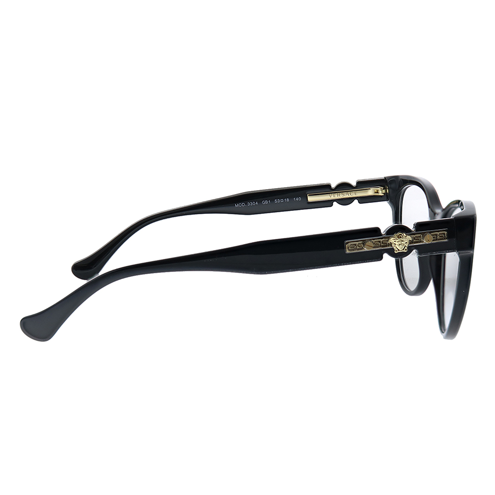 Versace VE 3304 GB1 Black Plastic Cat-Eye Eyeglasses 51mm  display picture 2