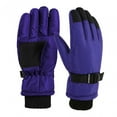 thumbnail image 4 of Guantes para niños, guantes de nieve, mitones que mantienen las manos calientes, guantes para clima frío para niñas Púrpura, 4 of 9