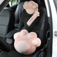 thumbnail image 1 of Funda para cinturón de seguridad BuyWeek con forma de gato de peluche, 1 of 9