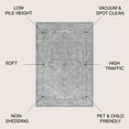 thumbnail image 4 of JONATHAN Y MODERN PERSIAN 3 x 5 Area Rug, Vintage Medallion - Light Gray/Ivory, MDP106C-3, 4 of 10