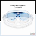 thumbnail image 2 of Dolfino Pro Axis Adult Watersport Goggle - Blue/Clear, 2 of 7