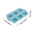 thumbnail image 4 of 6 Cup Silicone Muffin Pan Baking Tray, Nonstick Cupcake Molds for Muffins Brownies, Food Grade BPA Free Silicone Baking Pan, Easy Clean, 1 Pack, 11."x7.09"x1.57", 4 of 6