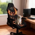 thumbnail image 3 of Uorisanigo Fire Wolf Gaming Chair Cover with Armrest Covers Breathable Computer Reclining Gaming Chair Protector Slipcovers Soft Rotating Chair Cover for Office Gift for Holiday, 3 of 8