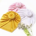 thumbnail image 4 of QHFBli Baby Turban Hats Bow Baby Beanie Breathable Toddler Cap for Baby Girls One Size, 4 of 4