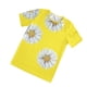 thumbnail image 4 of Qarigey Camiseta de mujer Camiseta de manga corta estampada Blusa corta estampada casual suelta Prendas para la parte del cuerpo Amarillo XXL, 4 of 6