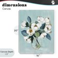 thumbnail image 4 of Stupell Industries Traditional Magnolia Arrangement over Blue Canvas Art, 16 x 20, by Janet Tava, 4 of 8