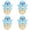 Sky Blue*4, variant on CHENjy 1 Pc Cute Retractable Box Cutter, Mini Safety Box Cutter with Keychain Hook, Pocket Size Art Craft Knife for Office Desk Accessories Cartons Opening,Pink