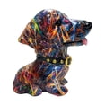 thumbnail image 4 of Estatua de perro, pieza central, escultura creativa de animal para gabinete, dormitorio, oficina. Vistoso, 4 of 9