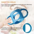 thumbnail image 4 of (3-Pack) Bottle Handles for Dr Brown Narrow Baby Bottles with Easy Grip Handles to Hold Their Own Bottle - BPA-Free Soft Silicone - Red Green and Blue, 4 of 6