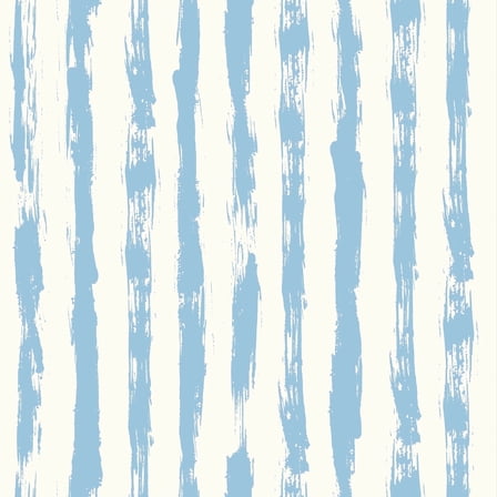 SimurgWallArts - Soft Blue Striped Peel and Stick Vinyl Wallpaper, Hand-Painted Style Nursery Mural, 19x118 in, 15,57 Sq. ft.