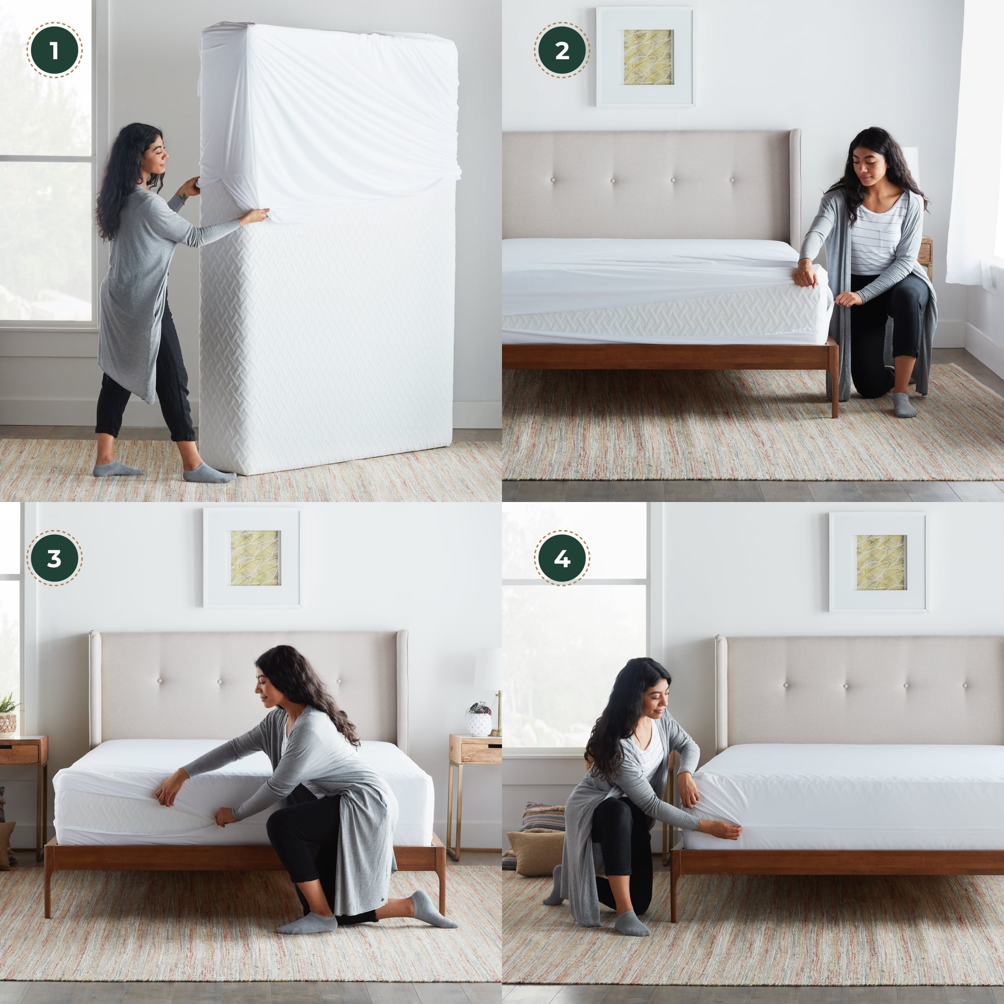 Rest Haven Encasement Zippered Mattress Protector, Full
