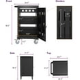 thumbnail image 5 of Aukfa 35-Unit Mobile Charging Cart, Classroom Locking Charging Station up to 16-inch Chromebooks and Laptop, Black, 5 of 10