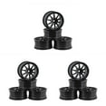 thumbnail image 3 of Shengyu 4 Pieces52mm Elastic *RC Car Tires Wheel Rims Hub Running Racing Drifting Tyres On-road Crawer Assembly Accessories Ten/Black 3Set, 3 of 6