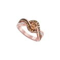 thumbnail image 1 of FB Jewels 14kt Rose Gold Round Brown Diamond Solitaire Bridal Wedding Engagement Ring 1-1/3 Cttw Size 6.5, 1 of 1
