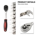 thumbnail image 2 of 9Pcs 10-19mm Metric Crow Foot Open End Wrench 3/8 Inch Drive Ratchet Wrench, 2 of 9