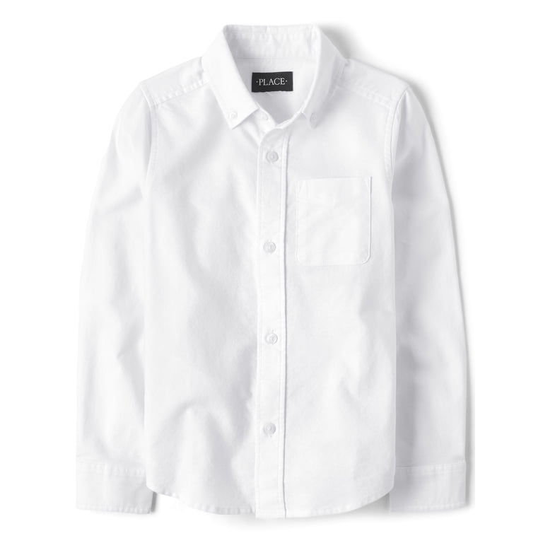 The Children's Place Boys Oxford Button-Up Shirt photo 1