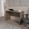 thumbnail image 2 of FM FURNITURE Rough Rock Minimalist Home Office Work Desk Dark Walnut, 2 of 7
