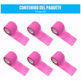 thumbnail image 2 of Cinta Venda Elástica Cohesiva Autoadherible 4.5 m* 5 cm 6 pcs Rosa, 2 of 5