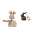 thumbnail image 1 of Conjunto moderno de estatuas de conejos con bandeja para guardar llaves. Figuras creativas de resina y cerámica para mueble de TV, mesa, dormitorio, e, 1 of 8