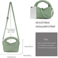 thumbnail image 3 of LHSHID Women Woven Tote Small Crossbody Bag, Weave Quilted Purse Square Shoulder Bag Woven Handbag with Detachable Strap, 3 of 6