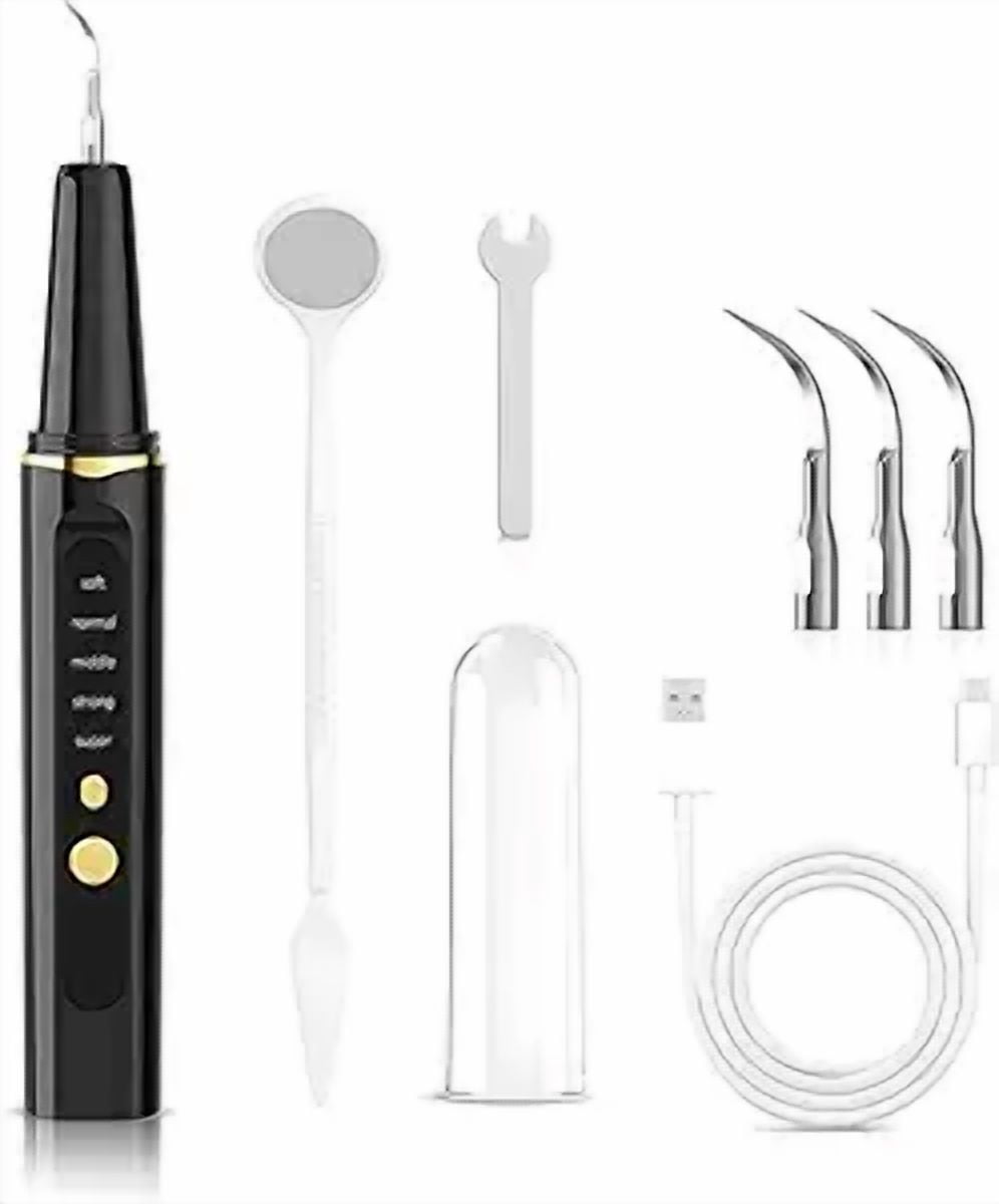 Electric Tooth Cleaner, Effectively Removes Plaque, Tartar and Stains Prevents Cavities, Bad Breath and Gum Disease for Home Use