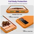 thumbnail image 4 of Designed for Pixel 8 Case, [Military-Grade Drop Protection][Anti-Scratch Microfiber Lining] Silicone Slim Thin Shockproof Phone Case for Google Pixel 8 (Apricot), 4 of 13