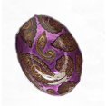 thumbnail image 1 of Pomégranate 6503-9 Bol Ovale Rouge Paisley 12 Pouces Or Violet, 1 of 1