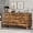 Brown, variant on FANRAL 6 Drawers Dresser for Bedroom,Wood Modern Chest of Drawers with X-Shaped Sturdy Base,White Dresser