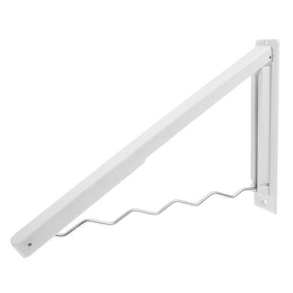 Wall Mounted Foldable Clothes Drying Rack Made of Stainless Steel for Travel White