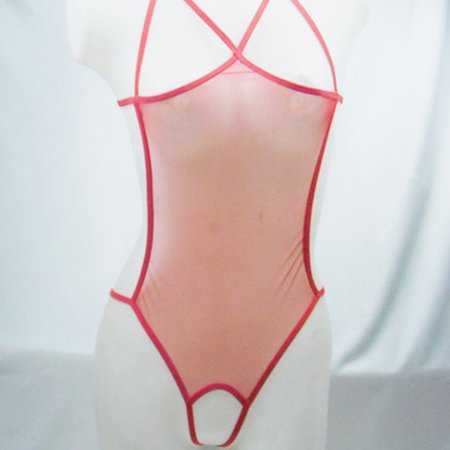 

Women Sexy Sheer Mesh Lingerie Bodysuit See Through Leotard Nightwear