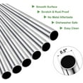 thumbnail image 3 of Sinvic Jumbo Smoothie and Milkshake Reusable Metal Straws, 12mm Wide for Boba, 8.5 Inch Long for 30oz Tumbler, Stainless Steel, 2 Straight and 2 Bent with 1 Cleaning Brush, 3 of 6