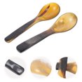 thumbnail image 4 of EeaseMX 2 cucharas de cuerno de buey para arroz, para caviar, mostaza, mermelada, postres, artículos para el hogar, 4 of 8