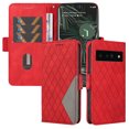 thumbnail image 1 of Compatible with Google Pixel 6 Pro PU Leather Wallet Case with Card Holder Magnetic Closure Cover, 1 of 5