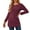 Style2 Claret, variant on JYLFC Women Casual Long Sleeve Crew Neck Pullover Sweaters Navy Blue XL