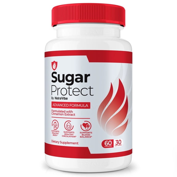Sugar Protect – Original Formula with a Clean Blend to Support Healthy Circulation, Natural Energy & Balanced Levels | Just 2 Easy-to-Swallow Pills Daily (60 Capsules)