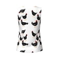 thumbnail image 5 of Haiem Funny Chicken Workout Tank Tops for Women, Athletic Sports Slim-Fit Tank Tops, Compression Sleeveless Dry Fit Shirts,Athletic Shirt-XX-Large, 5 of 9
