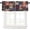 Patchwork-1, variant on Patchwork Floral Kitchen Curtains Valances Set,Bohemian Colorful Botanical Vintage Retro Indian Window Curtains Tier and Valance Curtain Set for Bedroom Living Room 54x18 & 27x24x2, 3 Panel