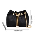 thumbnail image 3 of EGNMCR A Crossbody Bag Shoulder Bag Bucket Shaped Women's Shoulder Bag Chain Flannelette Material Crossbody Bag Multi Functional Commuting Handbag Polyester shoulder b ag, 3 of 6