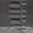 thumbnail image 3 of Marco Almond KYA38 Non-Stick Coated High Carbon Stainless Steel Black Kitchen Knives Set with Sheath,6 Piece Set,Dishwasher Safe, 3 of 5