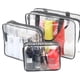 thumbnail image 2 of 3 bolsas de viaje transparentes grandes para artículos de tocador, bolsas de maquillaje de plástico transparente impermeables, bolsas de almacenamiento organizadoras de embalaje transparente, 2 of 5