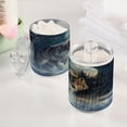 thumbnail image 5 of Wolf in Snow Trees Moonlight Translucent Plastic Cans Storage Canisters with Lid Set of 4, 5 of 7