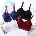 thumbnail image 2 of Swin Sujetador De Encaje De Espalda Hermosa Inalámbrica Para Mujer Acolchado Suavepangjing, 2 of 4